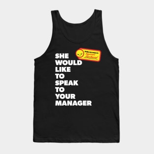 My Name is Karen's Husband and She Would Like to Speak with Your Manager Tank Top